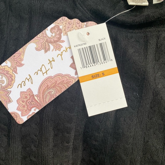 NWT Band of the free Black Ribbed Long Sleeve Top size small - Picture 6 of 9